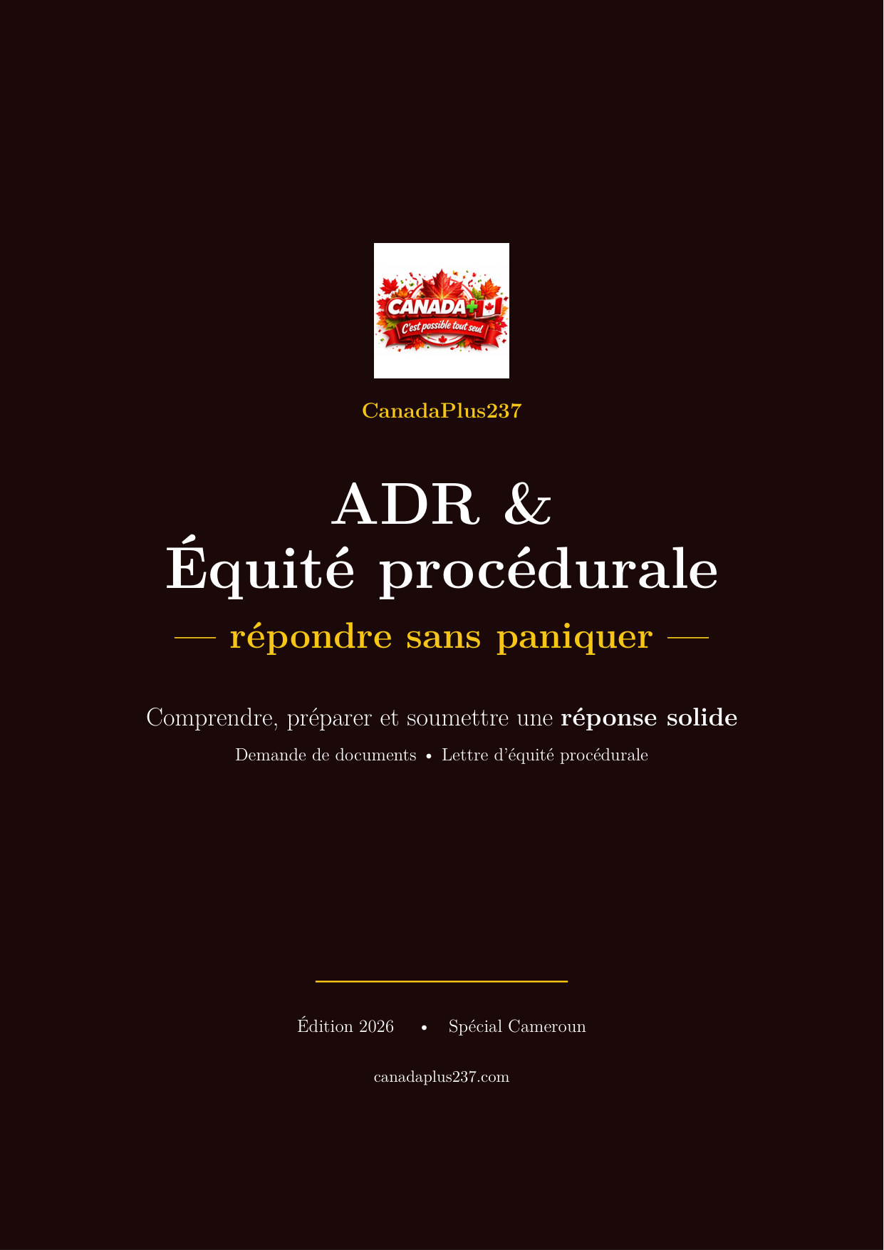Couverture — ADR & équité procédurale